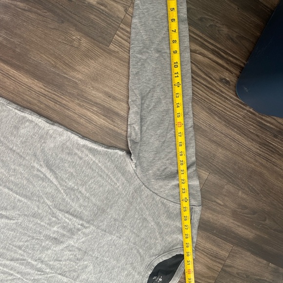 7 For All Mankind Luxe Light Gray Long Sleeve Shirt - Picture 9 of 10